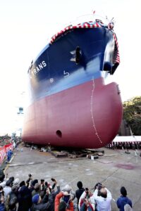 S1156 GIGA TRANS 命名・進水式（読売新聞社様 撮影）